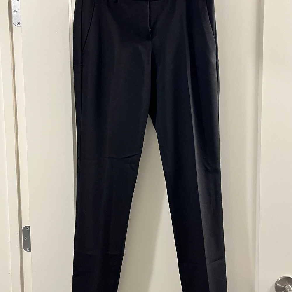 Theory Black Straight Leg Pants